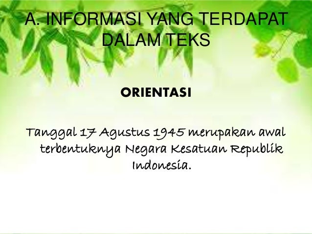 TEKS SEJARAH : PERISTIWA MENJELANG PROKLAMASI