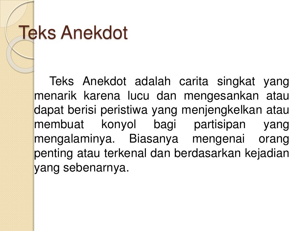 Teks anekdot
