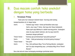 Pembahasan contoh Teks anekdot | PPTX