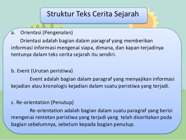 Teks cerita sejarah (Bahasa Indonesia)