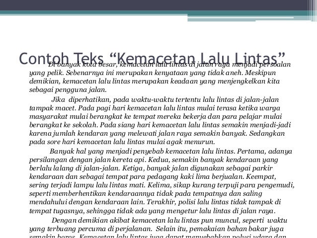 Teks Eksposisi