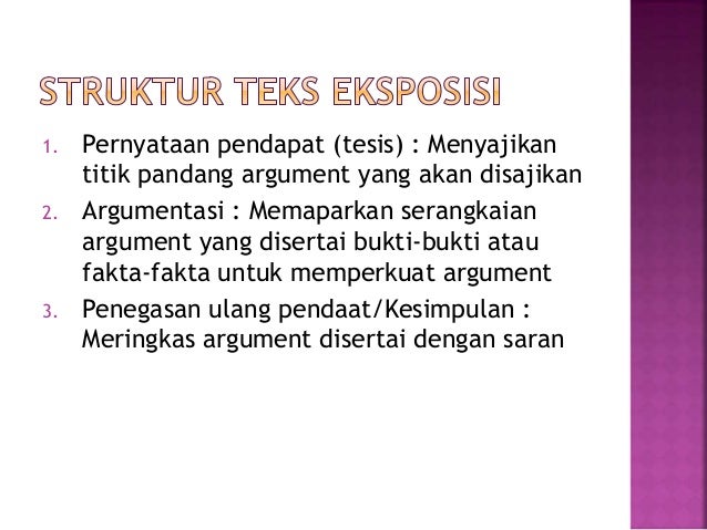 Tesis Teks Eksposisi Adalah | teks eksposisi Tesis Teks Eksposisi Adalah | teks eksposisi