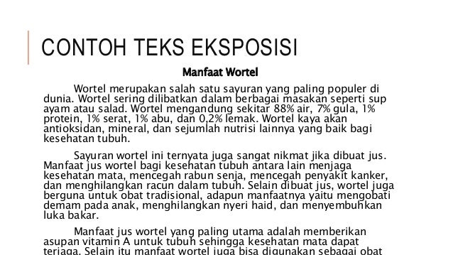 contoh teks eksposisi essay