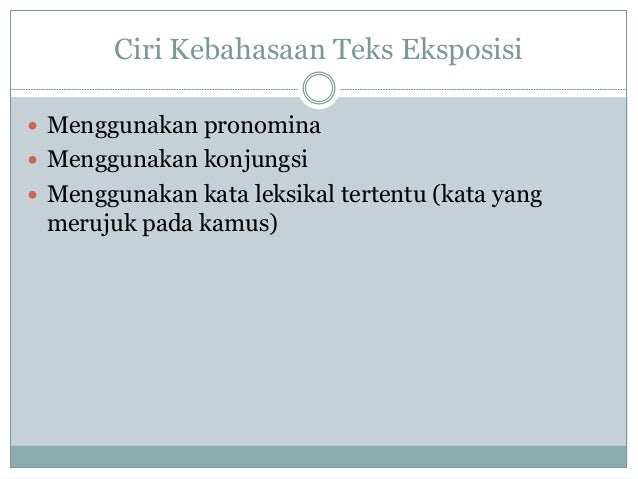 Teks eksposisi