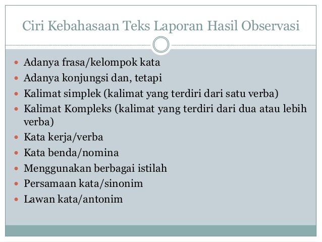 Contoh Hasil Observasi Fauna - Simak Gambar Berikut