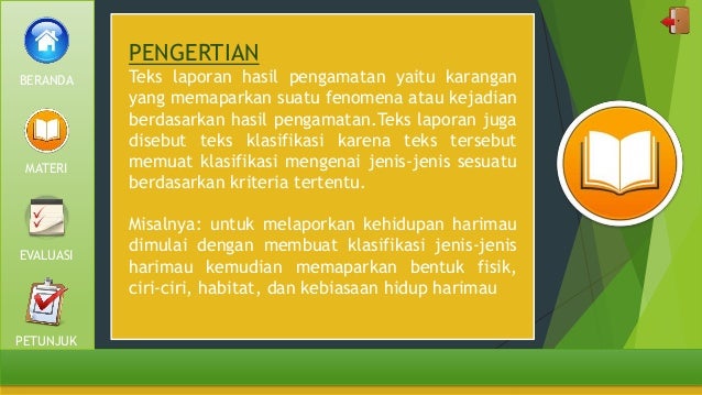 Teks Laporan Hasil Observasi