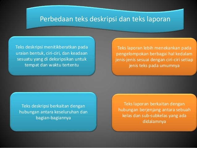 Apa Perbedaan Teks Laporan Dan Teks Deskripsi Berbagai Perbedaan