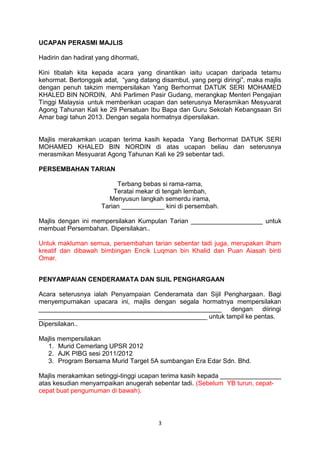 Teks pengacaraan pibg