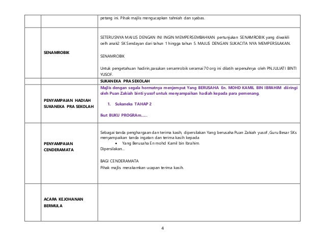 Teks pengacara kejohanan sukan tahunan sks 2015