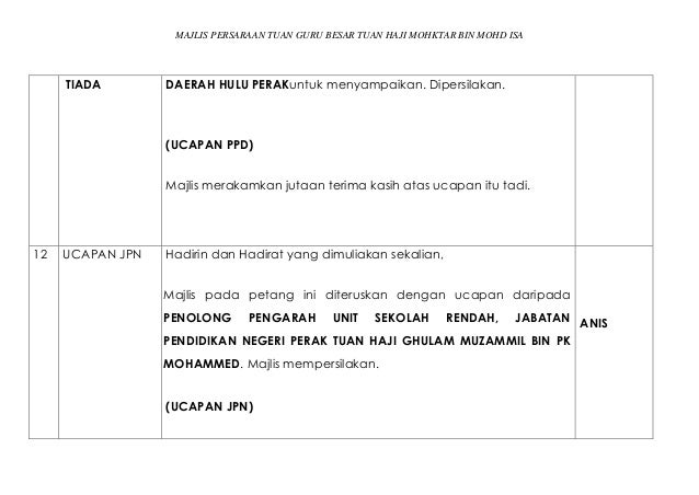 Teks pengacara majlis gb bersara