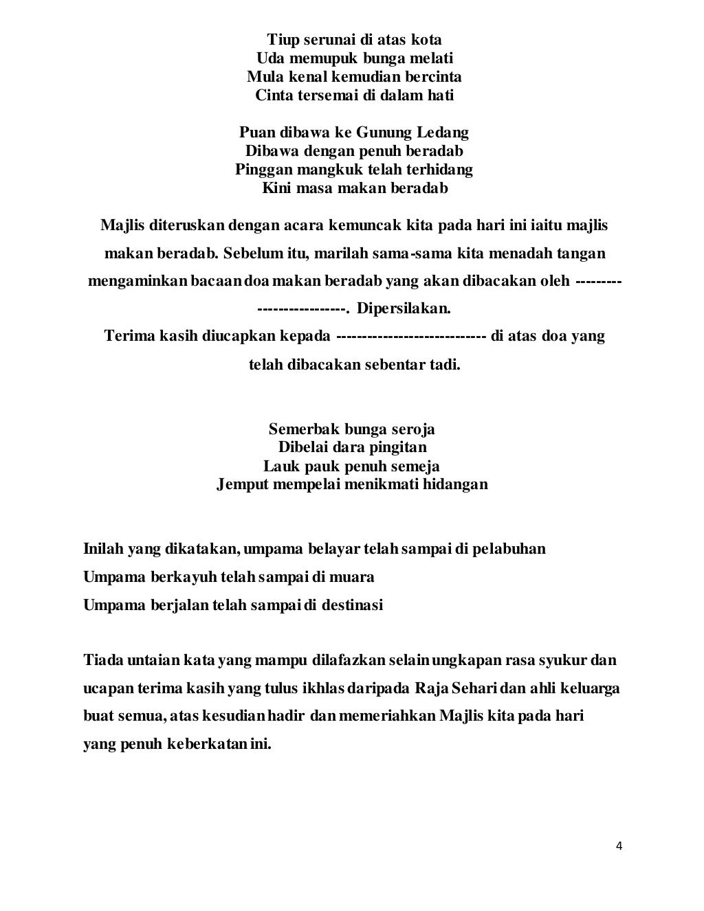 Teks Pengacara Majlis Anugerah Kecemerlangan Teks Pengacara Majlis