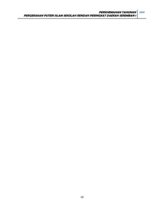 PERKHEMAHAN TAHUNAN 2013
PERGERAKAN PUTERI ISLAM SEKOLAH RENDAH PERINGKAT DAERAH SEREMBAN 1

10

 