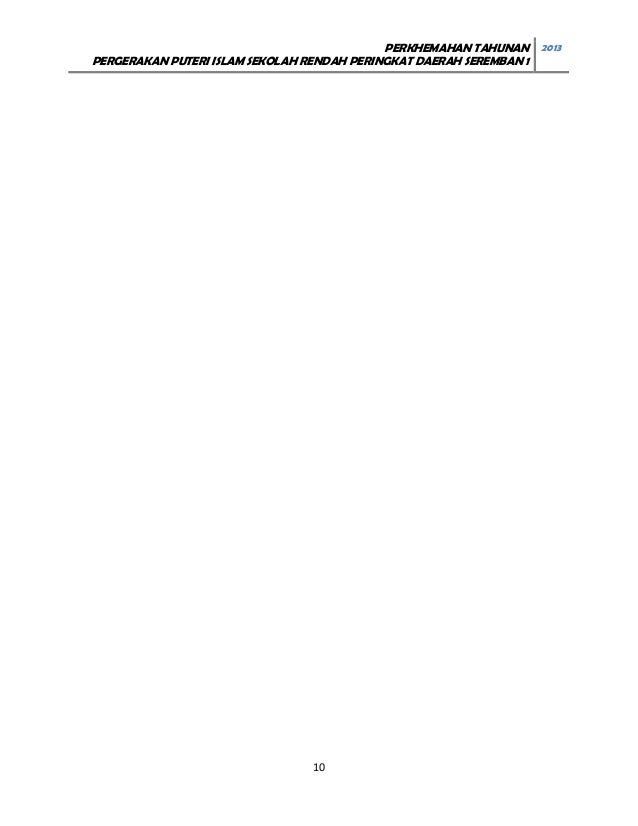 TEKS PENGACARA PERKHEMAHAN PUTERI ISLAM 2013