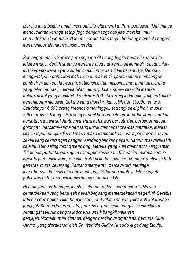 Pidato Bahasa Jawa Tentang Kemerdekaan 17 Agustus - Rimawasora