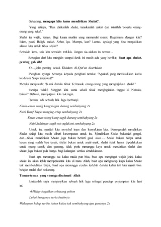 Teks Pidato Shalat