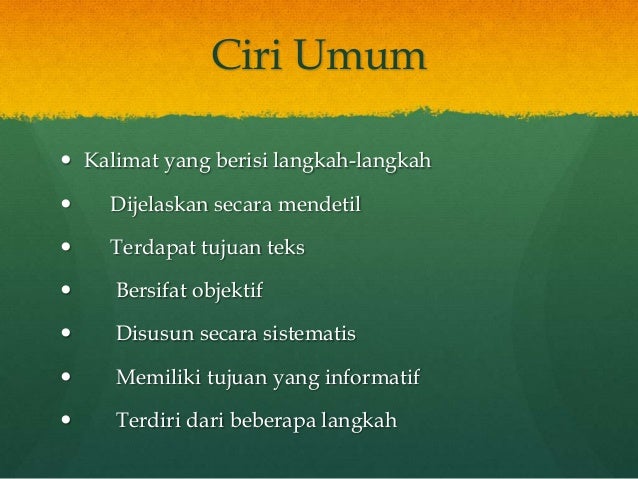 Teks Prosedur Komplek Kelas X