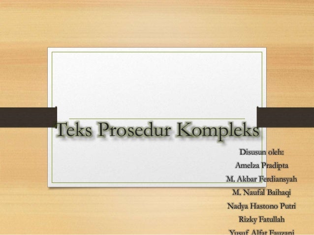 Teks prosedur kompleks cara membuat blog