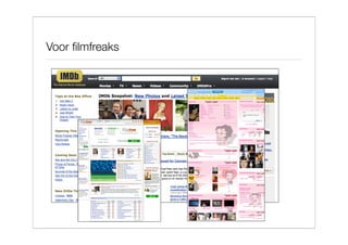 Voor ﬁlmfreaks
 