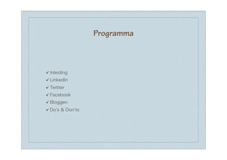 Programma
 