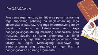 Example Ng Argumento TEKSTONG-ARGUMENTATIBO, Mga Uri ng Tekstong Argumentatibo | PPTX