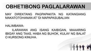 SECOND SEM Lesson 1 (Tekstong-Deskriptibo) | PPTX