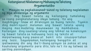 Example Ng Argumento Tekstong Argumentatibo Report Filipino.pdf