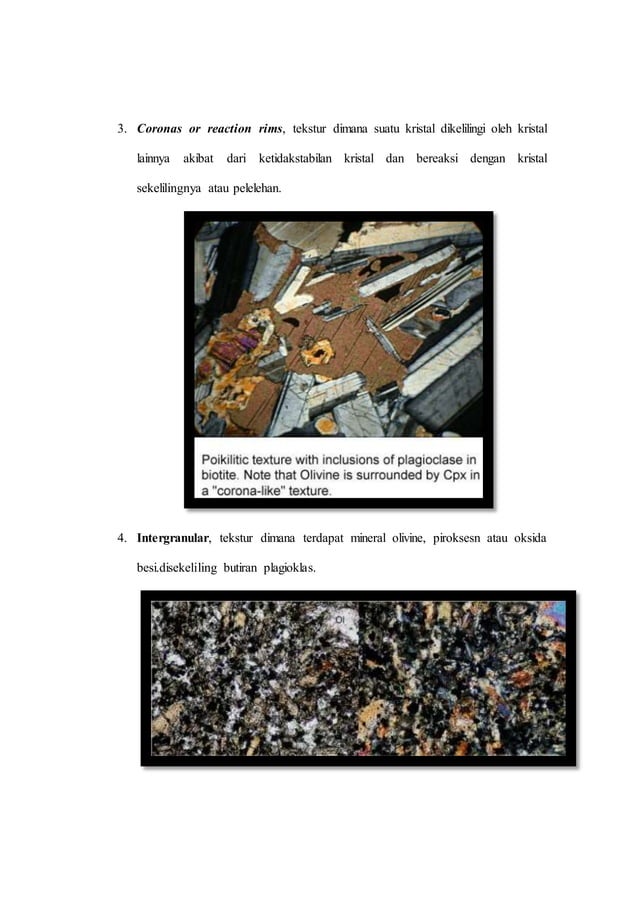 Tekstur khusus batuan beku