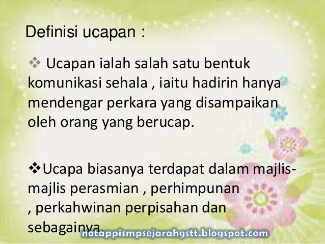 Teks Ucapan Teks Ucapan
