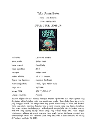 Teks ulasan buku | PDF