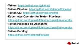 Cloud-Native CI/CD on Kubernetes with Tekton Pipelines | PDF