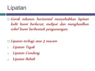 Tektonisme dan Vulkanisme