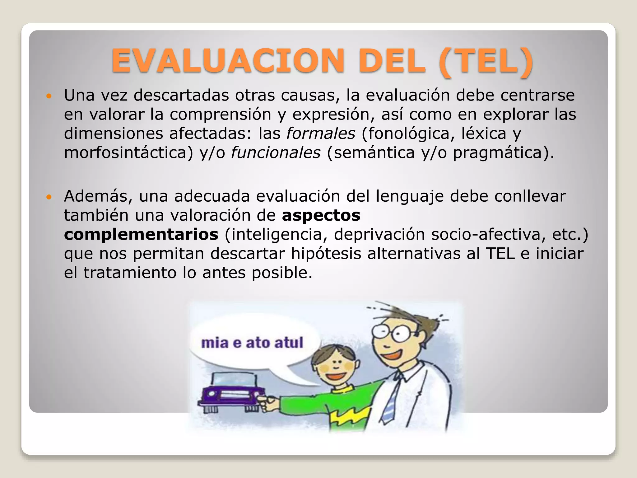 Especifico Trastorno Específico del Lenguaje | PPTX