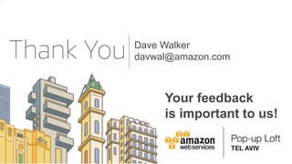 Dave Walker
davwal@amazon.com
Your feedback
is important to us!
 