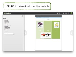 EPUB3 in Lehrmitteln der Hochschule
 