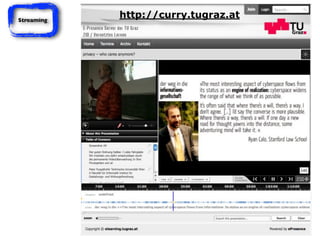 Streaming
http://curry.tugraz.at
 