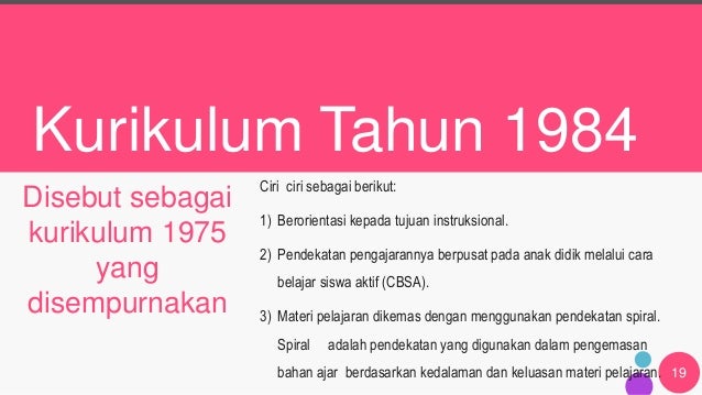 Perkembangan Kurikulum di Indonesia