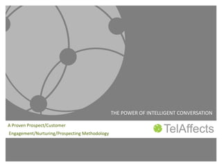 THE POWER OF INTELLIGENT CONVERSATION A Proven Prospect/Customer Engagement/Nurturing/Prospecting Methodology 