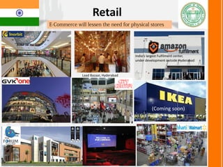 Manufacturing
Dry Port, HyderabadITC Paper Products, Khammam
Bharat Heavy Electric Ltd (BHEL)
Mahindra Tractors, Medak
Celkon, Medchal
Mahabubnagar
Mahindra Auto, Zaheerabad
 