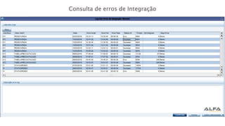 Consulta de erros de Integração
 