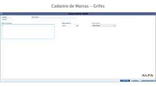 Cadastro de Marcas - Grifes
 