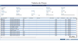 Tabela de Preço
 