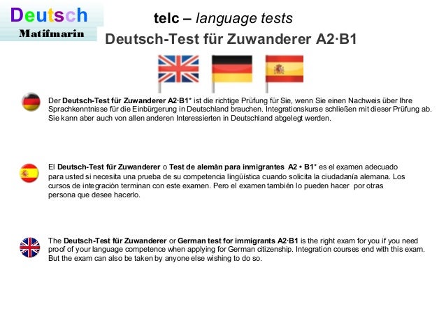 Deutsch-test Für Zuwanderer A2-b1 ответы es.slideshare.net