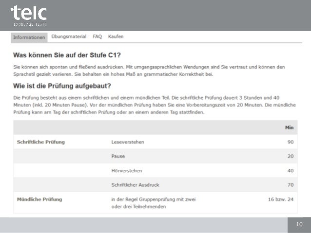 Telc Deutsch C1 Hochschule Prüfungsformat Und Vorbereitung