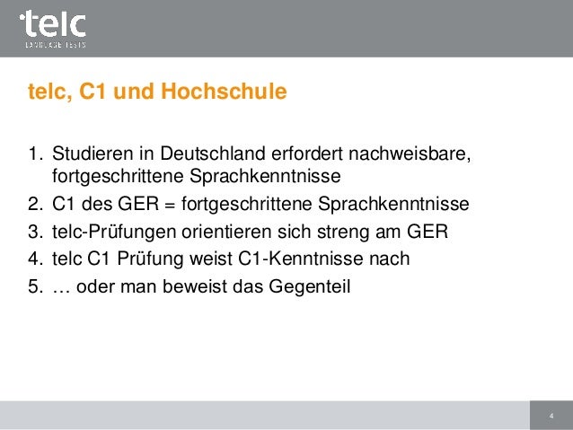 Telc Deutsch C1 Hochschule Prufungsformat Und Vorbereitung