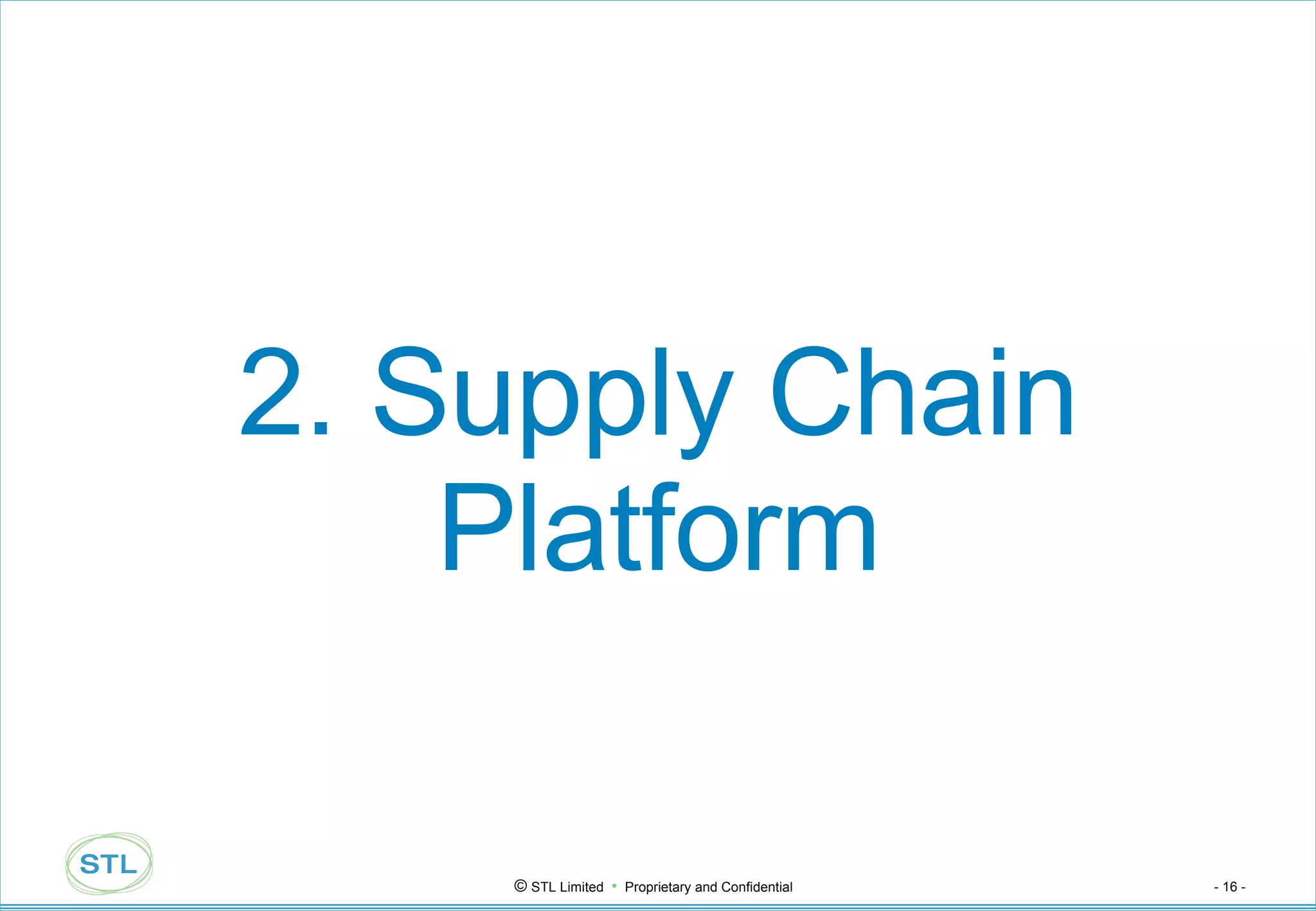2. Supply Chain Platform 