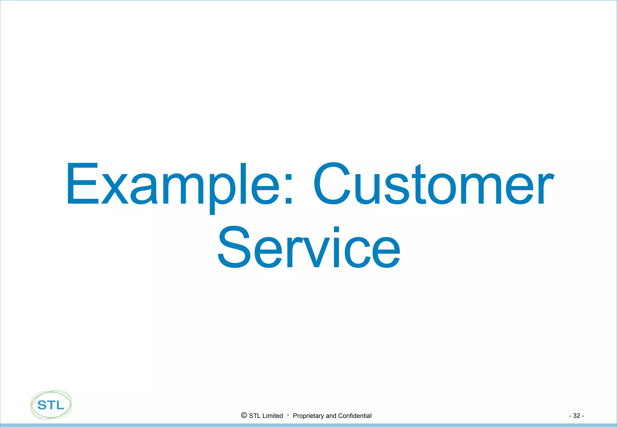 Example: Customer Service 