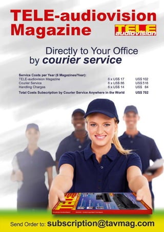 135www.TELE-audiovision.com — 09-10/2013 — TELE-audiovision International — 全球发行量最大的数字电视杂志
 