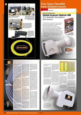 1

Five Years FibreIRS
from GlobalInvacom
2

202 TELE-audiovision International — The World‘s Largest Digital TV Trade Magazine — 1
1-12/2013 — www.TELE-audiovision.com

 
