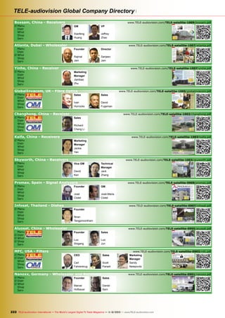 wholesaler ATLANTA was born.

PORT

Wi’s in the ﬁrst year they were offered
sion of their SmartWifor a single product.
jeev Jain.
large number business will be
possible!
It didn’t take long and him to realize
for by 2009 that number increased to
that sold 3000
Even more interesting is what Kurt
“In the ﬁrst year my father coax cable could be a proﬁtable our SmartWito double this as part of
2000. “For 2010
goal is was introduced
business; his ﬁrst number”, explains Sanjeev Jain.
Olesen told SmartWi units will
analog receivers for US$ 25.00 a piece”, coax cable delivery their business in 2005. A mutual friend generation of us: “We are expecting to
A new
quickly sold out so he had to order more.
brought Rajmal Jain and Kurt Olesen,
receive approval from one of the largest
remembers Sanjeev Jain, the ﬁrst genbe marketed soon. We here at TELE-satHis local customer in Dubai asked him if
SmartWi’s President, together.
operatores in Middle East, named ART.”
eration of his family born he Dubai. acquire satellite receivers. only represent domesin could also
These numbers
ellite are waiting for the ﬁrst sample unit
tic sales. “We also export just as many 500 Smart- report that would appear scale expanOne thing led to another and satellite
ATLANTA managed to sell for a test
Once that happens, large in one
wholesaler ATLANTA pieces
Wi’s in the remaining
The age of digital receivers began in was born.to North Africa, the ﬁrst year they were the upcoming issues.
of offered sion of their SmartWi business will be
and by 2009 that number increased to
possible!
1998 at which time ATLANTA started
Middle Eastern countries and eastern
Digital TV Receiver Manufacturer BOXSAM, China
“In the ﬁrst year my father sold 3000
2000. “For 2010 our goal is to double this
marketing receivers under its own label.
Europe”, comments Sanjeev Jain. He

TELE-audiovision Global Company Directory

ivers
e by
SAM

analog receivers for US$ 25.00 a piece”,
remembers Sanjeev Jain, the ﬁrst generation of his family born in Dubai.

number”, explains Sanjeev Jain.

Boxsam, China - Receivers
The age of digital receivers began in

ATLANTA started
R	
Manu1998 at which timeunder its own label.
marketing receivers
	 Distr
Whol
Shop
Serv

GM

Xiaofeng
Huang

being the main investor and General Manager.

No production facilities can be seen
anywhere near the headquarters, so

the question arises where manufacturing actually takes place. Jeffrey Zhao
has the answer: “Our manufacturing
premises are located 6 km away.” In
the beginning both administration and
production where at the same place,
“but demand soon outstripped capacity
and so we built a 17,000 square meter
manufacturing hall some time ago. Currently we are in the process of setting up
a second manufacturing hall with some
40,000 square meters, which should be
finished by the end of 2010. At that time
we will also move our administration and
offices there.”

almost 100 engineers in the city of Xi´an,
which hosts an outstanding technical
university,” Jeffrey Zhao explains.
BOXSAM’s pride and joy are four SMT
lines for assembling circuit boards with
truly breathtaking speed: “We operate
three Samsung surface-mount technology lines and a brand new one from
Panasonic,” Jeffrey Zhao tells on a tour
around the hall. Naturally, all SMT lines
are located in a clean room which can
only be accessed through wind locks in
which all dust particles are sucked from
clothes. Artie Lee is the SMT Manager
and he explains in the clean room that
the four SMT lines have a combined
maximum daily output of 28,000 circuit
boards. “But this would mean running at
top gear – on an average day we finish

Next, a company driver appears to
take us to the production building where
a total of 700 employees are kept busy
on four floors. “In addition, we employ

ë

200 km southwest of Shanghai. The Chinese
characters on the roof mean “Science and
Technology Centre” – an apt description for an
ambitious manufacturer like BOXSAM.

TELE-satellite World

Jinhua Zhejiang

www.TELE-satellite.com/...

Download this report in other languages from the Internet:
Arabic
Indonesian
Bulgarian
Czech
German
English
Spanish
Farsi
French
Hebrew
Greek
Croatian
Italian
Hungarian
Mandarin
Dutch
Polish
Portuguese
Romanian
Russian
Swedish
Turkish

‫العربية‬
Indonesia
Български
Česky
Deutsch
English
Español
‫فارس ي‬
Français
‫עברית‬
Ελληνικά
Hrvatski
Italiano
Magyar

中文

Nederlands
Polski
Português
Română
Русский
Svenska
Türkçe

www.TELE-satellite.com/TELE-satellite-1009/ara/boxsam.pdf
www.TELE-satellite.com/TELE-satellite-1009/bid/boxsam.pdf
www.TELE-satellite.com/TELE-satellite-1009/bul/boxsam.pdf
www.TELE-satellite.com/TELE-satellite-1009/ces/boxsam.pdf
www.TELE-satellite.com/TELE-satellite-1009/deu/boxsam.pdf
www.TELE-satellite.com/TELE-satellite-1009/eng/boxsam.pdf
www.TELE-satellite.com/TELE-satellite-1009/esp/boxsam.pdf
www.TELE-satellite.com/TELE-satellite-1009/far/boxsam.pdf
www.TELE-satellite.com/TELE-satellite-1009/fra/boxsam.pdf
www.TELE-satellite.com/TELE-satellite-1009/heb/boxsam.pdf
www.TELE-satellite.com/TELE-satellite-1009/hel/boxsam.pdf
www.TELE-satellite.com/TELE-satellite-1009/hrv/boxsam.pdf
www.TELE-satellite.com/TELE-satellite-1009/ita/boxsam.pdf
www.TELE-satellite.com/TELE-satellite-1009/mag/boxsam.pdf
www.TELE-satellite.com/TELE-satellite-1009/man/boxsam.pdf
www.TELE-satellite.com/TELE-satellite-1009/ned/boxsam.pdf
www.TELE-satellite.com/TELE-satellite-1009/pol/boxsam.pdf
www.TELE-satellite.com/TELE-satellite-1009/por/boxsam.pdf
www.TELE-satellite.com/TELE-satellite-1009/rom/boxsam.pdf
www.TELE-satellite.com/TELE-satellite-1009/rus/boxsam.pdf
www.TELE-satellite.com/TELE-satellite-1009/sve/boxsam.pdf
www.TELE-satellite.com/TELE-satellite-1009/tur/boxsam.pdf

Available online starting from 30 July 2010

TELE-satellite — Global Digital TV Magazine — 08-09/2010 — www.TELE-satellite.com

www.TELE-audiovision.com/TELE-satellite-1007/atlanta.pdf

Rajmal
Jain

Sanjeev
■
Jain BOXSAM Vice President Jeffrey Zhao in front of a display wall with a selection of

COMPANY REPORT

This report was written
because of SmartWi, the
Card Sharing Module
that lets you watch every
channel in every room in
your house using just one
PayTV card.
SmartWi in Denmark
distributes their products
all over the world and this
includes The Middle East.
SmartWi’s ever increasing
sales ﬁgures in this region
are due in large part to
the non-stop efforts of
local distributor ATLANTA
headquartered in Sharjah
in the United Arab
Emirates.

Changhong, China - Receiver

Sales Representatives Vishal
Malviya (left) and Sunil Jain (right).

■ Repairs are occasionally necessary.
Technician Sadanand Shetty takes
care of this work in his little shack.

■ Above the store
is a storeroom
stocked with
smaller amounts
of every product.
Larger quantities
are shipped from
ATLANTA’s main
warehouse in
Sharjah.

■ The ATLANTA store on Naif Street in the satellite Souk in Dubai’s Deira district. The store is

open every day except Friday from 09:30 to 14:00 and then again from 16:30 to 21:30. ATLANTA is
a wholesaler and therefore doesn’t sell to he general public.

106 TELE-satellite — Global Digital TV Magazine — 06-07/2010 — www.TELE-satellite.com

www.TELE-satellite.com — 06-07/2010 — TELE-satellite — Global Digital TV Magazine

107

■ Ivan Horrocks, Global Invacom’s Director of

is taking shape. We will www.TELE-audiovision.com/TELE-satellite-1007/yinhe.pdf
use it also for
into account the fact that BOXSAM is
antenna and LNB production.”
also one of the official manufacturers for
the Chinese DTH system we identified a
This makes us prick our ears. How
great business opportunity and will be
come BOXSAM is planning to break new
offering dishes and LNBs as well.” While
ground with a whole new product linethere is an endless number of dish and
up? “BOXSAM was granted one of the
LNB manufacturers in China, most of
www.TELE-audiovision.com/TELE-satellite-1005/globalinvacom.pdf
very few licences by the Chinese governthem only possess export licences and
Sales
ment for production and domestic sale
are restricted from selling their products
of satellite antennas and LNBs. Taking
domestically in China – at least officially.
Sales and Marketing, is showing us the new
F-IRS LNB (Fibre Integrated Reception System):
the new LNB utilizes a coaxial N output instead
of an optical output. This output supplies the
0.95 to 5.45 GHz frequency range to a 1.5-meter
long coax cable which connects to the F-IRS
ODU32 (Outdoor Unit). Global Invacom opted
to use N-type connectors on this coax cable.
“These connectors are perfect for use with this
high frequency range and above all are excellent watertight connectors”, explains Ivan Horrocks the reason why standard “F” connectors
weren’t used.

COMPANY REPORT

Presents Their Factory

Alexander Wiese

Chinese high volume manufacturer YINHE is one of the top ﬁve
producers in China. Although this company is well know within China,
it is only the insiders that recognize the name YINHE outside the
country since abroad it is only an ODM. In other words, the YINHE
designed boxes (Original Design) are marketed
by other companies, primarily dealers and
programming operators, under their own
brand name. YINHE therefore is just
the manufacturer (hence ODM) and
for the time being it will stay that
way. There are no plans for YINHE
to dive into the export market with
Zhangjiagang,
their own brand name. What does
Jiangsu
it look like inside one of these high
volume manufacturing plants?
TELE-satellite wanted to ﬁnd out.

That was yesterday! Today one single
optical cable is enough to transport both
satellite and terrestrial signals. Global
Invacom has expanded their system to
include DTT signals as well. Ivan Horrocks, Director Sales and Marketing,
explains to us how this works: “We took
the satellite signal carried in the optical cable and combined it with the DTT
signal; now both signal formats can be
carried on one optical cable.”

■ David Fugeman, Sales and Marketing Director, is seen

here showing us the new F-IRS GTU converter box: it
is installed by the end-user who would then connect a
maximum of four satellite receivers as well as one DTT
receiver. “We’ve integrated two new features”, explains
David Fugeman, “one LED indicates if there’s an optical
signal, the second LED shows if power is connected.”
■ Ivan Horrocks, Global Invacom’s Director of
Sales and Marketing, is showing us the new
F-IRS LNB (Fibre Integrated Reception System):
the new LNB utilizes a coaxial N output instead
of an optical output. This output supplies the
0.95 to 5.45 GHz frequency range to a 1.5-meter
long coax cable which connects to the F-IRS
ODU32 (Outdoor Unit). Global Invacom opted
to use N-type connectors on this coax cable.
“These connectors are perfect for use with this
high frequency range and above all are excellent watertight connectors”, explains Ivan Horrocks the reason why standard “F” connectors
weren’t used.

David
Fugeman

High Volume Digital TV Receiver Manufacturer YINHE, China

Organized for the Future

Receiver Manufacturer YINHE



The enormous 280,000 square-meter
production site is located in the city of
Zhangjiagang in the Jiangsu province
roughly 100 Km north of Shanghai in
eastern China. Here, in addition to the
four-story administration building, you’ll
also find multiple fabrication buildings.

sales of US$ 80 million while the remaining product groups produced sales of
US$ 30 million”, says Jianbiao Zhu. He
continues, “In 2010 we are expecting an
increase to US$ 100 million in receiver
sales with the remaining product groups
increasing to US$ 35 million.”

During the tour of the facility, Jianbiao Zhu, Overseas Marketing Department Manager, told us there are a total
of 1500 employees, 1100 in production
and 400 in administration. “Last year
we had 1200 employees but in 2010 we
added 300 additional employees”, he
explained to us. Business seems to be
booming at YINHE!

What are these other product groups?
“We are one of the largest PC housing
manufacturers; we also produce satellite
dishes as well as professional receiver
components for cable headends .”

YINHE was founded in 1975 and at
that time it was a state-run company
that had the goal of producing China’s
first memory chips for use in the large
computer systems of that time. “It all
started with 50 employees”, Jianbiao
says as he looks back at the old days.
In 2000 the ownership structure
changed and it became a privately run
company made up of 40 share-owners.
“But all of that could possibly change“,
reveals Jianbiao Zhu, “We’re planning
to go public this year on the Shenzhen
stock exchange.” The goal is to acquire
additional capital for expansion.

receivers end up in The Middle East,
20% go to Europe including the CIS
countries and Southeast Asia, another
15% go to Australia, 10% to Africa and
5% to South America.”
It should come as no surprise that
YINHE operates offices in critical
regions namely in Dubai since 2003 and
in Australia since 2005. “This year 2010
we plan to open two additional offices
in Sao Paolo and Moscow. We are also
looking to open an office in Chennai in
2011”, confirms Jianbiao.

But TELE-satellite is primarily interested in receivers, so let’s get back to
that. “Satellite receiver development
started in 1997”, remembers Jianbiao
Zhu, “and in 1998 we produced 10,000
receivers.” This number increased at a
tremendous rate: “In 2009 we produced
3.6 million boxes and in 2010 we expect
production of four million boxes”, he
reveals and then adds, “In both years
two million receivers were sold domestically in China; the rest were exported.”

The best export countries are Australia with DVB-T receivers in MPEG-4 and
HD as well as India with DVB-C boxes in
MPEG-2 and SD. “We want to expand our
distribution in Europe including the CIS
countries with DVB-T MPEG-4, DVB-T2
MPEG-4 and DVB-S2 receivers”, comments Jianbiao Zhu. He adds, “60% of
our exports are satellite receivers, 30%
are terrestrial receivers and 10% are
cable receivers.”

We wanted to know more about the
export side of things: where does YINHE
export to? Jianbiao Zhu takes a look at
his laptop and then says, “30% of our

Another interesting note: with a
market segment of about 10%, YINHE
is one of the largest providers of cable
receivers domestically in China.

TELE-satellite World

www.TELE-satellite.com/...

Download this report in other languages from the Internet:
Arabic
Indonesian
Bulgarian
Czech
German
English
Spanish
Farsi
French
Hebrew
Greek
Croatian
Italian
Hungarian
Mandarin
Dutch
Polish
Portuguese
Romanian
Russian
Swedish
Turkish

So, what do YINHE’s sales figures look
like? “For 2009 our receiver products had

‫ﺍﻟﻌﺭﺑﻳﺔ‬
Indonesia
Български
Česky
Deutsch
English
Español
‫ﻓﺎﺭﺳﻲ‬
Français
‫עברית‬
Ελληνικά
Hrvatski
Italiano
Magyar

www.TELE-satellite.com/TELE-satellite-1007/ara/yinhe.pdf
www.TELE-satellite.com/TELE-satellite-1007/bid/yinhe.pdf
www.TELE-satellite.com/TELE-satellite-1007/bul/yinhe.pdf
www.TELE-satellite.com/TELE-satellite-1007/ces/yinhe.pdf
www.TELE-satellite.com/TELE-satellite-1007/deu/yinhe.pdf
www.TELE-satellite.com/TELE-satellite-1007/eng/yinhe.pdf
www.TELE-satellite.com/TELE-satellite-1007/esp/yinhe.pdf
www.TELE-satellite.com/TELE-satellite-1007/far/yinhe.pdf
www.TELE-satellite.com/TELE-satellite-1007/fra/yinhe.pdf
www.TELE-satellite.com/TELE-satellite-1007/heb/yinhe.pdf
www.TELE-satellite.com/TELE-satellite-1007/hel/yinhe.pdf
www.TELE-satellite.com/TELE-satellite-1007/hrv/yinhe.pdf
www.TELE-satellite.com/TELE-satellite-1007/ita/yinhe.pdf
www.TELE-satellite.com/TELE-satellite-1007/mag/yinhe.pdf
www.TELE-satellite.com/TELE-satellite-1007/man/yinhe.pdf
www.TELE-satellite.com/TELE-satellite-1007/ned/yinhe.pdf
www.TELE-satellite.com/TELE-satellite-1007/pol/yinhe.pdf
www.TELE-satellite.com/TELE-satellite-1007/por/yinhe.pdf
www.TELE-satellite.com/TELE-satellite-1007/rom/yinhe.pdf
www.TELE-satellite.com/TELE-satellite-1007/rus/yinhe.pdf
www.TELE-satellite.com/TELE-satellite-1007/sve/yinhe.pdf
www.TELE-satellite.com/TELE-satellite-1007/tur/yinhe.pdf

中文

Nederlands
Polski
Português
Românesc
Русский
Svenska
Türkçe

Available online starting from 28 May 2010

■ YINHE’s Main Entrance. The administration building is to the left behind which are
numerous production facilities. 1500 employees work here.

64

For this purpose, Global Invacom
developed a new system that will be
marketed under the nickname “Wholeband”, or more officially, F-IRS (Fibre Integrated Reception System). But first
we want to take a quick look again at
how Global Invacom’s optical system
works: the optical LNB (universal LNB)
takes the four satellite frequency
ranges, that is, the upper and lower
bands in both horizontal and vertical
polarizations, and “stacks” them on top
of each other so that all four bands are
carried over the optical cable in one frequency range. Each of these four bands
covers 1000 MHz and if you place them
one on top of the other you get a bandwidth of 4000 MHz.

TELE-satellite — Global Digital TV Magazine — 06-07/2010 — www.TELE-satellite.com

COMPANY REPORT

www.TELE-satellite.com — 06-07/2010 — TELE-satellite — Global Digital TV Magazine

65

Fibre Optic Products by Global Invacom

Global Invacom goes
Fibre DTT

■ Ivan Horrocks, Global Invacom’s Director of

Sales and Marketing, is showing us the new
F-IRS LNB (Fibre Integrated Reception System):
the new LNB utilizes a coaxial N output instead
of an optical output. This output supplies the
0.95 to 5.45 GHz frequency range to a 1.5-meter
long coax cable which connects to the F-IRS
ODU32 (Outdoor Unit). Global Invacom opted
to use N-type connectors on this coax cable.
“These connectors are perfect for use with this
high frequency range and above all are excellent watertight connectors”, explains Ivan Horrocks the reason why standard “F” connectors
weren’t used.

Alexander Wiese

today it is
■ Group shot in Dubai (from left to right): Alexander Wiese, TELE-satellite Editor-in-Chief, Kurt Olesen, SmartWi‘s President, Rajmal Jain, ATLANTA’s
we also implemented every single producing of digital set topfounder and Sanjeev Jain, his son and Director of ATLANTA.
boxes in all standards
eginnings of
So
range. How
BOXSAM production hall with a net floor area of 17,000 square metres.much for thethesatelliterange? Very
do you include the DTT
like DVB-S, DVB-C, DVB-T, ISDB, DMB-TH tion guideline right down to the very last
s founded in
simple: Convert
Digital Terrestrial
shot in Dubai (from left to
■ Groupand of course HDTV108 right): Alexander Wiese, TELE-satellite Editor-in-Chief, Kurt Olesen, SmartWi‘s President, Rajmal Jain, ATLANTA’s
Transmissions using another laser at a
detail.” Richard — www.TELE-satellite.com
including value-added TV Magazine many continues to explain that
oducing miliTELE-satellite — Global Digital
different frequency then combine the
founder and Sanjeev Jain, his son and Director of ATLANTA. The— 06-07/2010dishes in front give a clear
two together.
“this is how things go in the ﬁrst phase of
systems for digital tv.
the company
indication of what is
That was yesterday! Today one single
In order to do that, Global Invacom
e, pluralistic,
optical cable is enough to transport both
had to modify their LNB system: the
satellite and terrestrial signals. Global
optical LNB already has the laser built
Invacom has expanded their system to
108
Their — Global Digital TV Magazine — 06-07/2010 going on inside.
erent indus- TELE-satelliteproduction capacity reaches up to — www.TELE-satellite.com
into it so that the optical cable can
include DTT signals as well. Ivan Horbe connected directly to the LNB. To
rocks, Director Sales and Marketing,
include terrestrial signals, Global Inva12 million, making them the largest STB
om digital tv
explains to us how this works: “We took
com could have added a second conthe satellite signal carried in the optinector on the LNB for the terrestrial
manufacturer in China. The company has
r conditioner
cal cable and combined it with the DTT
antenna along with the necessary elecsignal; now both signal formats can be
tronics. “This would have been theoretiheavily invested in their quality control and
roducts, set
carried on
cally possible”, says Ivan Horrocks, “but
sible for quality and system managethat Kaifa produces, it’s easier to see why one opticalwe could also manufacture satelus if cable.”
Jianbiao Zhu, Overseas
it really doesn’t make any sense since
has built up a digital TV laboratory, a digiy and power
ment with another 30 expatriats who
Kaifa wants to start manufacturing satel- purpose, Global Invacom
For this lite receivers.” This customer was so
the LNB would have become too heavy
www.TELE-satellite.com/...
developed a new system that will be
and bulky. Not to mention it would have
are mostly responsible for Marketing and
lite receivers. Marketing Manager Jackie under the nickname “Wholeimpressed with the overall quality and
Marketing Manager, in
marketed
tal HFC experimental net, EMC laboratory
s of technicreated problems for installers in that
band”, a
Management.
Yan explains it to us in words: “About or more officially,development of Kaifa’s products
further F-IRS (Fibre in other languages from the Internet:
Integrated Reception System). But first
and most importantly a high accuracy SMT
ineering and
■
■
YINHE’s showroom.
year ago one of our largest power we want to take a quick look again at
meter that it only seemed natural that Kaifa
82
www.TELE-satellite.com/TELE-satellite-1009/ara/boxsam.pdf
After this introduction to everything
customers in India came to us and how Global should also produce satellite receivers
asked Invacom’s optical system
www.TELE-satellite.com/TELE-satellite-1009/bid/boxsam.pdf
production line. CHANGHONG’s aim is to
works: the optical LNB (universal LNB)
Samples
www.TELE-satellite.com/TELE-satellite-1009/bul/boxsam.pdffrom the
takes the for this customer and its DTH project in
four satellite frequency
■
become one of the strongest suppliers for
www.TELE-satellite.com/TELE-satellite-1009/ces/boxsam.pdf
ranges, thatIndia. upper and lower
is, the
bands in both horizontal and vertical
production line are
www.TELE-satellite.com/TELE-satellite-1009/deu/boxsam.pdf
digital tv solutions worldwide.
the CHANGpolarizations, and “stacks” them on top
José Clotet founded the company in
the ﬁrst satellite signal analyzer and in
www.TELE-satellite.com/TELE-satellite-1009/eng/boxsam.pdf
of each other so that all four bands are quite a fast start for a
Naturally this is
■ At Chengdu airport: His role
on display
www.TELE-satellite.com/TELE-satellite-1009/esp/boxsam.pdf here.
carried over the optical cable in one freCHANGHONG
1963. That
1993 the ﬁrst microprocessor controlled
brand new four bands was only a few years after
quency range. Each of these satellite receiver producer. But
as Overseas Sales Director
www.TELE-satellite.com/TELE-satellite-1009/far/boxsam.pdf
covers 1000 MHz and if you place them
“In 1978 CHANGHONG
o., Ltd. It is
of the ﬁrst TV station came on the air in
course there’s more going on than just
www.TELE-satellite.com/TELE-satellite-1009/fra/boxsam.pdf started its TV
leads Richard Cheng Li to
universal analyzer that covered everyone on top of the other you get a bandwww.TELE-satellite.com/TELE-satellite-1009/heb/boxsam.pdf
this
width of 4000 MHz. one customer. Jackie Yan explains,
many destinations around
production,” Richard Cheng Li remembers.
the CHANGBarcelona. in negotiations with
thing from VHF/UHF (including FM) to
www.TELE-satellite.com/TELE-satellite-1009/hel/boxsam.pdf
the globe.
“We are currentlySuddenly, you had not only
So much for the satellite range. How
www.TELE-satellite.com/TELE-satellite-1009/hrv/boxsam.pdf a complete pro“At the time we imported
n research &
do you include the DTT large Very
another range? DTH operator who also

Ivan
Horrocks

■ Inside the store can be found

But what to do with it? The cable manufacturer explained to him that this cable

the company’s products.

Zhu

■

Satellite Wholesaler ATLANTA, Dubai

SmartWi Distributor
ATLANTA in Dubai

While having lunch at an Indian restaurant on Sheikh Khalifa Bin Zayed
street across from the glistening Burjuman Shopping Center, Sanjeev Jain
told us the story of ATLANTA. Just like
with most of the other shops in Dubai,
ATLANTA is also run by an Indian family.
“My father Rajmal Jain came to Dubai in
1968”, explains Sanjeev. “He began selling satellite products in 1992. He had
contact with a manufacturer in India that
produced electronic cables. One day he
received a sample of a black cable: it
was a coax cable.”

92 employees work in the SMT departMarketing
ment to supervise insertion machines
Manager
and to make sure a steady supply of
Jianbiao
required components is available.

R	■
Manu
	 Distr
Whol
Shop
Serv

73

www.TELE-satellite.com — 08-09/2010 — TELE-satellite — Global Digital TV Magazine

Director

Finally, Vice President Jeffrey Zhao
GlobalInvacom, UK - Fibre Optics site right
points to the construction
R	
Manu
Sales
opposite the existing premises. “This
	 Distr
is where our new manufacturing hall
development, marketing and manufactur- duction line from Panasonic in Japan and

te World

BOXSAM is headquartered in the city
of Jinhua in the eastern Chinese province
of Zhejiang. With a population of around
one million it is considered a small city
by Chinese standards.
Jeffrey Zhao is Vice President of
BOXSAM and his main area of responsibility is the Operator Market, which covers
sales to content providers and network
operators. He tells us that back in 2004
– the first year of receiver production –
only 100.000 boxes left the premises.
“By 2009 that figure had increased to
three million receivers of all kinds, and
for 2010 the target stands at five million
receivers,” states Jeffrey Zhao.

■ BOXSAM is a private company with Xiaofeng Huang

Founder

being the main investor and General Manager.

Whol
Shop
Serv

Digital TV Receiver Manufacturer BOXSAM, China

BOXSAM can easily be considered an
up-start company as it was founded
only in 2002 with a seed capital of
15 million USD. Starting out with
CATV products BOXSAM expanded its
business to cover satellite receivers
and some other interesting products
as well in 2004. We paid a visit to this
company to learn about their way of
doing business.

Jeffrey
Zhao

approximately
Yinhe, China - Receiver 20,000 boards.” A total of

in Jinhua, some
anghai. The Chinese
ean “Science and
apt description for an
like BOXSAM.

COMPANY REPORT

Receivers
made by
BOXSAM

72

■ BOXSAM is a private company with Xiaofeng Huang

R	
Manu
	 Distr
Whol
Shop
Serv

www.TELE-audiovision.com/TELE-satellite-1009/boxsam.pdf
VP

■ BOXSAM headquarters in Jinhua, some

Atlanta, Dubai - Wholesaler

easily be considered an
any as it was founded
	 Manu
with a seed capital of
	 Distr
D. Starting out with
R Whol
s BOXSAM expanded its
Shop
over satellite receivers
Serv
er interesting products
4. We paid a visit to this
arn about their way of
s.

A new generation of SmartWi units will
be marketed soon. We here at TELE-satellite are waiting for the ﬁrst sample unit
for a test report that would appear in one
of the upcoming issues.

These numbers only represent domestic sales. “We also export just as many
pieces to North Africa, the remaining
Middle Eastern countries and eastern
Europe”, comments Sanjeev Jain. He

The British company Global Invacom is best known to
TELE-satellite readers as the inventor and manufacturer
of the sensational fibre optic LNB system (see TELE-satellite
issues 04-05/2008 and 08-09/2009). With an optical
system distances are no longer a factor since the
attenuation in a fibre optic cable is next to nothing. It’s an absolutely great
system except for one thing: these days people want not just satellite TV
but digital terrestrial TV channels as well. Up until now, that meant once
again that you needed two separate cables
routed to the TV; one for satellite signals
and the other for terrestrial digital TV
TELE-satellite World www.TELE-satellite.com/...
Download this report in other languages from the Internet:
signals.
Arabic
‫العربية‬
www.TELE-satellite.com/TELE-satellite-1005/ara/globalinvacom.pdf
Indonesian
Bulgarian
Czech
German
English
Spanish
Farsi
French
Hebrew
Greek
Croatian
Italian
Hungarian
Mandarin
Dutch
Polish
Portuguese
Romanian
Russian
Swedish
Turkish

Indonesia
Български
Česky
Deutsch
English
Español
‫فارس ي‬
Français
‫עברית‬
Ελληνικά
Hrvatski
Italiano
Magyar

中文

Nederlands
Polski
Português
Românesc
Русский
Svenska
Türkçe

That was yesterday! Today one single
optical cable is enough to transport both
satellite and terrestrial signals. Global
Invacom has expanded their system to
include DTT signals as well. Ivan Horrocks, Director Sales and Marketing,
explains to us how this works: “We took
the satellite signal carried in the optical cable and combined it with the DTT
signal; now both signal formats can be
carried on one optical cable.”

www.TELE-satellite.com/TELE-satellite-1005/bid/globalinvacom.pdf
www.TELE-satellite.com/TELE-satellite-1005/bul/globalinvacom.pdf
www.TELE-satellite.com/TELE-satellite-1005/ces/globalinvacom.pdf
www.TELE-satellite.com/TELE-satellite-1005/deu/globalinvacom.pdf
www.TELE-satellite.com/TELE-satellite-1005/eng/globalinvacom.pdf
www.TELE-satellite.com/TELE-satellite-1005/esp/globalinvacom.pdf
www.TELE-satellite.com/TELE-satellite-1005/far/globalinvacom.pdf
www.TELE-satellite.com/TELE-satellite-1005/fra/globalinvacom.pdf
www.TELE-satellite.com/TELE-satellite-1005/heb/globalinvacom.pdf
www.TELE-satellite.com/TELE-satellite-1005/hel/globalinvacom.pdf
www.TELE-satellite.com/TELE-satellite-1005/hrv/globalinvacom.pdf
www.TELE-satellite.com/TELE-satellite-1005/ita/globalinvacom.pdf
www.TELE-satellite.com/TELE-satellite-1005/mag/globalinvacom.pdf
www.TELE-satellite.com/TELE-satellite-1005/man/globalinvacom.pdf
www.TELE-satellite.com/TELE-satellite-1005/ned/globalinvacom.pdf
www.TELE-satellite.com/TELE-satellite-1005/pol/globalinvacom.pdf
www.TELE-satellite.com/TELE-satellite-1005/por/globalinvacom.pdf
www.TELE-satellite.com/TELE-satellite-1005/rom/globalinvacom.pdf
www.TELE-satellite.com/TELE-satellite-1005/rus/globalinvacom.pdf
www.TELE-satellite.com/TELE-satellite-1005/sve/globalinvacom.pdf
www.TELE-satellite.com/TELE-satellite-1005/tur/globalinvacom.pdf

For this purpose, Global Invacom
developed a new system that will be
marketed under the nickname “Wholeband”, or more officially, F-IRS (Fibre Integrated Reception System). But first
we want to take a quick look again at
how Global Invacom’s optical system
works: the optical LNB (universal LNB)
takes the four satellite frequency
ranges, that is, the upper and lower
bands in both horizontal and vertical
polarizations, and “stacks” them on top
of each other so that all four bands are
carried over the optical cable in one frequency range. Each of these four bands
covers 1000 MHz and if you place them
one on top of the other you get a bandwidth of 4000 MHz.

■ David Fugeman, Sales and Marketing Director, is seen

here showing us the new F-IRS GTU converter box: it
is installed by the end-user who would then connect a
maximum of four satellite receivers as well as one DTT
receiver. “We’ve integrated two new features”, explains
David Fugeman, “one LED indicates if there’s an optical
signal, the second LED shows if power is connected.”

Available online starting from 2 April 2010

■ Global Invacom has two locations in London: here we see

So much for the satellite range. How
do you include the DTT range? Very
simple: Convert the Digital Terrestrial
Transmissions using another laser at a
different frequency then combine the
two together.

their head office in Althorne (Essex).

In order to do that, Global Invacom
had to modify their LNB system: the
optical LNB already has the laser built
into it so that the optical cable can
be connected directly to the LNB. To
include terrestrial signals, Global Invacom could have added a second connector on the LNB for the terrestrial
antenna along with the necessary electronics. “This would have been theoretically possible”, says Ivan Horrocks, “but
it really doesn’t make any sense since
the LNB would have become too heavy
and bulky. Not to mention it would have
created problems for installers in that
80 TELE-satellite — Global Digital TV Magazine — 04-05/2010 — www.TELE-satellite.com

82 TELE-satellite — Global Digital TV Magazine — 04-05/2010 — www.TELE-satellite.com

www.TELE-audiovision.com/TELE-satellite-1003/changhong.pdf

Sales

COMPANY REPORT

Receiver and TV Manufacturer CHANGHONG, China

Large-scale Quality
and Innovation Made
by CHANGHONG
CHANGHONG is one of the largest volume manufacturers of receivers with
headquarters in Mianyang in the Sichuan province of south-western China,
some 130 km from the provincial capital of Chengdu. Not only do millions of satellite
and terrestrial receivers leave the production premises every year
but also an equal number of ﬂat-screen TVs, so that the company ranks
among the most important digital corporations in the world.

Looking at their business today it is
hard to imagine the humble beginnings of
the project. CHANGHONG was founded in
1958 and started out with producing military radar systems. But today the company
has evolved into a super-huge, pluralistic,
international group of 13 different industries, producing everything from digital tv
panel displays to IT systems, air conditioner
systems, digital audiovisual products, set
top boxes, eco-friendly battery and power
supplies up to whole systems of technical equipment, electronic engineering and
chemical materials.
One of the 13 industries of the CHANGHONG GROUP is the SICHUAN CHANGHONG
NETWORK TECHNOLOGIES Co., Ltd. It is
an independent subsidiary of the CHANGHONG GROUP and specializes in research &

duction line from Panasonic in Japan and
we also implemented every single production guideline right down to the very last
detail.” Richard continues to explain that
“this is how things go in the ﬁrst phase of

development, marketing and manufacturing of digital set top boxes in all standards
like DVB-S, DVB-C, DVB-T, ISDB, DMB-TH
and of course HDTV including value-added
systems for digital tv.
Their production capacity reaches up to
12 million, making them the largest STB
manufacturer in China. The company has
heavily invested in their quality control and
has built up a digital TV laboratory, a digital HFC experimental net, EMC laboratory
and most importantly a high accuracy SMT
production line. CHANGHONG’s aim is to
become one of the strongest suppliers for
digital tv solutions worldwide.

■ At Chengdu airport: His role
as Overseas Sales Director
leads Richard Cheng Li to
many destinations around
the globe.

“In 1978 CHANGHONG started its TV
production,” Richard Cheng Li remembers.
“At the time we imported a complete pro-

■ Digital TV manufacturer CHANGHONG is

headquartered in Mianyang, a city of 600.000
inhabitants. The administrative building can
be seen in the centre, with the development
centre to the left and any many satellite
antennas on its roof. In the background
and extending to the left the CHANGHONG
manufacturing plants stretch out over 2
square km.

TELE-satellite — Global Digital TV Magazine — 04-05/2010 — www.TELE-satellite.com

Richard
Cheng Li

David Fugeman, Sales and Marketing Director, is seen
here showing us the new F-IRS GTU converter box: it
is installed by the end-user who would then connect a
maximum of four satellite receivers as well as one DTT
receiver. “We’ve integrated two new features”, explains
David Fugeman, “one LED indicates if there’s an optical
signal, the second LED shows if power is connected.”

Kaifa, China - Receivers

www.TELE-satellite.com/TELE-satellite-1009/ita/boxsam.pdf
www.TELE-satellite.com/TELE-satellite-1009/mag/boxsam.pdf
www.TELE-satellite.com/TELE-satellite-1009/man/boxsam.pdf
www.TELE-satellite.com/TELE-satellite-1009/ned/boxsam.pdf
www.TELE-satellite.com/TELE-satellite-1009/pol/boxsam.pdf
www.TELE-satellite.com/TELE-satellite-1009/por/boxsam.pdf
www.TELE-satellite.com/TELE-satellite-1009/rom/boxsam.pdf
www.TELE-satellite.com/TELE-satellite-1009/rus/boxsam.pdf
www.TELE-satellite.com/TELE-satellite-1009/sve/boxsam.pdf
www.TELE-satellite.com/TELE-satellite-1009/tur/boxsam.pdf

R	
Manu

YINHE also COMPANY REPORT
works very closely
	 Distr
together with the larger CA module
Whol
Available online starting from 30 July 2010
producers such as Irdeto, Conax, NDS,
Shop
Topreal, Sumavision, Novel and CryptoServ
al Digital TV Magazine — 08-09/2010 — www.TELE-satellite.com
works.”

antenna installers but also then-exist-

simple: Convert the Digital Terrestrial
happens to be from the Southeast Asia
Transmissions using another laser at a
different frequency then combine are also waiting to start
region and we the
two together.

Obviously,

much

more

important

TELE-satellite World

www.TELE-satellite.com/...

Download this report in other languages from the Internet:
Arabic
Indonesian
Bulgarian
Czech
German
English
Spanish
Farsi
French
Hebrew
Greek
Croatian
Italian
Hungarian
Mandarin
Dutch
Polish
Portuguese
Romanian
Russian
Swedish
Turkish

economically are their signal analyz50 TELE-satellite — Global Digital TV Magazine — 02-03/2010 — www.TELE-satellite.com

‫ﺍﻟﻌﺮﺑﻴﺔ‬

Indonesia
Български
Česky
Deutsch
English
Español
‫ﻓﺎﺭﺳﻲ‬
Français
‫עברית‬
Ελληνικά
Hrvatski
Italiano
Magyar
中文
Nederlands
Polski
Português
Românesc
Русский
Svenska
Türkçe

www.TELE-satellite.com/TELE-satellite-1003/ara/changhong.pdf
www.TELE-satellite.com/TELE-satellite-1003/bid/changhong.pdf
www.TELE-satellite.com/TELE-satellite-1003/bul/changhong.pdf
www.TELE-satellite.com/TELE-satellite-1003/ces/changhong.pdf
www.TELE-satellite.com/TELE-satellite-1003/deu/changhong.pdf
www.TELE-satellite.com/TELE-satellite-1003/eng/changhong.pdf
www.TELE-satellite.com/TELE-satellite-1003/esp/changhong.pdf
www.TELE-satellite.com/TELE-satellite-1003/far/changhong.pdf
www.TELE-satellite.com/TELE-satellite-1003/fra/changhong.pdf
www.TELE-satellite.com/TELE-satellite-1003/heb/changhong.pdf
www.TELE-satellite.com/TELE-satellite-1003/hel/changhong.pdf
www.TELE-satellite.com/TELE-satellite-1003/hrv/changhong.pdf
www.TELE-satellite.com/TELE-satellite-1003/ita/changhong.pdf
www.TELE-satellite.com/TELE-satellite-1003/mag/changhong.pdf
www.TELE-satellite.com/TELE-satellite-1003/man/changhong.pdf
www.TELE-satellite.com/TELE-satellite-1003/ned/changhong.pdf
www.TELE-satellite.com/TELE-satellite-1003/pol/changhong.pdf
www.TELE-satellite.com/TELE-satellite-1003/por/changhong.pdf
www.TELE-satellite.com/TELE-satellite-1003/rom/changhong.pdf
www.TELE-satellite.com/TELE-satellite-1003/rus/changhong.pdf
www.TELE-satellite.com/TELE-satellite-1003/sve/changhong.pdf
www.TELE-satellite.com/TELE-satellite-1003/tur/changhong.pdf

Available online starting from 29 January 2010

www.TELE-satellite.com — 02-03/2010 — TELE-satellite — Global Digital TV Magazine

ers. “Roughly 30% of our sales can be

51

attributed to signal analyzers”, explains

www.TELE-audiovision.com/TELE-satellite-1003/kaifa.pdf
the TV Distribution division was greatly

the satellite range.

ing TV manufacturers who needed signal

José-Maria Clotet. In 2009 the status of

analyzers and above all test pattern
Digital Powerhouse PROMAX, Spain ﬁrst year PROMAX
with CI. In the Marketing
fourth quarter will followthe
generators. In

Today PROMAX is still owned by José

enhanced when PROMAX took over a

Clotet. In 2005 his son José-Maria Clotet

local manufacturer of distribution prod-

employed four engineers each of which

took over business operations and in

ucts. “This division now also is respon-

COMPANY REPORT

negotiations with a third customer.”

In order to do that, Global Invacom
had to modify their LNB system: the
And what about production capacity
optical LNB already has the laser built
into it so that Kaifa? GuangYun Zhu is their Satellite
at the optical cable can
be connected directly to the LNB. To
Receiver Global Invainclude terrestrial signals, Production Manager. He says to
com could have added a second conus, “Right now we have production facilinector on the LNB for the terrestrial
ties the necessary produce 5 million satellite
antenna along withwhich can electronics. “This would have been theoretireceivers per years.”
cally possible”, says Ivan Horrocks, “but
it really doesn’t make any sense since
the LNB would have become too heavy
While touring the fabrication facility we
and bulky. Not to mention it would have
created problems for installers in that
can clearly see why Kaifa holds such a

Satellite Receiver Manufacturer Kaifa, China

■ Kaifa’s administration building
in Shenzhen, China

Manager
a DVB-S2 twin tuner PVR with Irdetoown unit. Production on 2007 PROMAX was divided into four divi- sible for 30% of our sales”, comments
developed their
Jackie
as well as a DVB-S2 box withthese media designed units started sions: Test & Measurement, Broadcast, José-Maria Clotet. The remaining 30%
a four newly
the following year; in 1964 there were
TV Distribution and Electronic Training.
falls on the Broadcast division.
player and integrated web browser. For
Yan
ten employees.
high position in the EMS category: everyThat’s quite an assortment and we
At ﬁrst glance, there does not seem
2011 a DVB-S2 receiver with WiFi and and the
thing is exceptionally organized
In are state of the art.
asked José-Maria Clotet about the last
to be too much uniformity here. But as
machines 1968 a second TV station made
CI+ is planned.”
its appearance in the UHF band. Again
one: “From the beginning PROMAX
José-Maria
Sa e e Consu an Ch na
RT
But this is completely understandSkyworth, Chinaprod- Receivers e
www.TELE-audiovision.com/TELE-satellite-1003/skyworth.pdf
PROMAX was right Samsung and began
there
taught installers and engineers how
m
Sa e
an Ch na able:
COMPANY REPORT
What about any upcoming newCOMPANY REPORTConsu sh An ennaworldwide companies like UHF signal NFOSAT our products.” This service only
demand nothing the the best u e
D
Manu ac
delivering but ﬁrst quality.
analyzto use Tha and
W
And it looks like it was a very good deciR	
Manu
made up about 10% of their sales but it
M
sion for
step into
ucts? The head of the R&D department
That’s quite Vice GM
an impressive ers. Kaifa toTechnical
list, but the satellite
■ Jack Zhang is
receiver market.
has been a goodwill gesture by PROMAX
	 Distr
S
F Chief nu
M
u
USA
S
M nu
u
USA
COMPANY REPORT
COMPANY REPORT
must have known that those questions
there’s Technicalmore. Up until now In 1986 only
we itManager for PROMAX: F that should not be underestimated.
■
Ofﬁcer,still
he
was another ﬁrst
Whol In the past TELE-satellite has had many
manages the m
were coming. We weren’t disappointed m m R&D team David
Jack
reports on receivers from this manufac-mentioned satellite receivers; but YINHE
strong
m
m
Shop
of
turer
always under a different brandalso 350 employees
with the answers.butOn the contrary,
has plansKen terrestrial receivers.
for
Zhang m
name. Skyworth happens to be an OEM
Serv
m
YINHE has quite an array of new prod- The“We just released a DVB-T MPEG-4 box
(Original Equipment Manufacturer).
m
m
success of an OEM
measured by
O
m
m
m
ucts in the works. Accordingis to Hong- thewith HD, twin tuner and PVR”, reveals
quality of
m
m
Promax, their products.inSo Signal Analyzers we will shortly be O
Spain of what makesHongchun Gu, “and
-the OEM busi- w H
www.TELE-audiovision.com/TELE-satellite-0909/promax.pdf
chun Gu: “In the third quarter
2010
Skyworth so successfull
w
H
do more
big m
R	 ness? WhyDVB-S2and
Manu
Founder
m
there will be a ■ newFounder and from moreover andcoming out with a twin tuner PVR for GM
receiver the
the
ownerall
of
■
famous
m
m
m
	 Distr n Chcustomers Clotet Skyworth?Freeview system in Great Britain, AustraPROMAX, José
e nwith sa ebuilt-in dmediana can and also
he a
e ﬁe world start to cooperate with
player
m
m
saw
And
customers all ac ve
Whol why are theseo
d mee ng Luo Sh Gang soone Somebody so satis- n hem e e ﬁe d n Ch na can
m
w
m
José
José m a
Ma
S
no
TV
dSh nd
o Gang
S
no on
h TV
d o nd
ﬁed
exactly for these
ge
m
m
Shop with Skyworth? It is mto ou ound on w h m
ecause he s been d s bu dthat TELE d y h payathem u meen ng Luo o unw n d soone o
ng we ha
reasons
a
h decided
nn
bu
d
h nn
o unw n d
■
Clotet
C o e h ou u m w n bu
a
Hi-Tech
in
o many yea sServ a soNanshan’s h e m No u thencity
bu visit inTELE-satellitePark on y because he s beenwdg bu ng TELEgn
because he World www.TELE-satellite.com/... ou s
gn
n
How do
h m
u
n
n
How do ou g
m
■
of Shenzhen in this report inChina. Ch na o many yea s bu a so because he
sa en e n ng gn
Download southern other languages from the Internet:
o eas
M C m nu N u ng
m
do h
n
ng gn
M m w m nu
C
u ng
ﬁgu e n many o he sa e de a h ‫ﺍﻟﻌﺮﺑﻴﺔ‬
Arabic
www.TELE-satellite.com/TELE-satellite-1003/ara/changhong.pdf
Indonesian
Indonesia
www.TELE-satellite.com/TELE-satellite-1003/bid/changhong.pdfreceiver
m n h N USA p odu
sa
e nm
many he sa
p
ofound gh p impresﬁ
b ﬁgu One of the largest
n
p on
ﬁ
b
d
Bulgarian
www.TELE-satellite.com/TELE-satellite-1003/bul/changhong.pdf
na s en e ng he DTH age can 2009h in a very oﬁ e w d manufacturers in thepoodu UH e e a eas
Skyworth
Infosat, on n beБългарски building. 86Dishesh n USA world DTH age n 2009 oo ﬁ
www TELE-aud ov s on com/TELE-sate te-0907/ n osa pd
CzechThailand Česky
www.TELE-satellite.com/TELE-satellite-1003/ces/changhong.pdf
w
UH n
o ﬁwe www.TELE-satellite.com/TELE-satellite-1003/deu/changhong.pdf n he
h ncem n na is s h
uSkyworth. Skyworth
h
mn m u h n
German
Deutsch
as
S This is
Ch
en e ng
sive-looking futuristic
me o v s ng Luo Sh Gang n hEnglish
s
www.TELE-satellite.com/TELE-satellite-1003/eng/changhong.pdf
Co. Ltd. is one
R	 where English met now General Manager Groupvmanufacturersofofthe Sh Gang n h ■
Manu Spanish
■
we
Vice
Español
www.TELE-satellite.com/TELE-satellite-1003/esp/changhong.pdf
Founde
TV
s a good me leading s ng Luo
o
s
Farsi
‫ﻓﺎﺭﺳﻲ‬
www.TELE-satellite.com/TELE-satellite-1003/far/changhong.pdf
en
homepage
French
Français
www.TELE-satellite.com/TELE-satellite-1003/fra/changhong.pdf
	 D s David Ken. On the company’sShenzhen sets in China. The company
Hebrew
‫עברית‬
www.TELE-satellite.com/TELE-satellite-1003/heb/changhong.pdf
o ﬁce n
started into the satellite
we saw that Skyworth manufactures TV’s
Greek
Ελληνικά
www.TELE-satellite.com/TELE-satellite-1003/hel/changhong.pdf
The Birth of a New
Receiver Manufacturer
Kaifa in China Starts Production

COMPANY REPORT

www.TELE-satellite.com — 02-03/2010 — TELE-satellite — Global Digital TV Magazine

81

Receiver Manufacturer Skyworth, China

Quality Control at Skyworth

■ The futuristic Skyworth
building in Nanshan/
Shenzhen in southern
China

sat
Aluo-sat
Microwave Filter Company
Filter Company
Innovation
s Everybody!Quality Specialized Filters Microwave Specialized Filters
Knows Everybody! Quality
High
High
Jackie Yan, Marketing Manager, is seen here
showing us Kaifa’s ﬁrst satellite receiver model. It
is being manufactured for a DTH provider in India.
Jackie Yan is standing in front of a wall on which
are calligraphies of the former President of China
Zemin Jiang.

Out of
Made in USA

The futuristic Skyworth
building in Nanshan/
Shenzhen in southern
China

■ David Ken is Vice General
Manager and explains
Skyworth’s background

TELE-satellite World

One of the largest receiver
manufacturers in the world
is Skyworth. Skyworth
Group Co. Ltd. is one of the
leading manufacturers of TV
sets in China. The company
started into the satellite
receiver research as early
as 1997 and in 2002 a
subsidiary was established
under the name of
Shenzhen Skyworth Digital
Technology Co. Ltd. Those
13 years of experience in
satellite technology made
the company more and
more professional and by
now Skyworth claims to be
the leading STB (set top
box) manufacturer in China.

www.TELE-satellite.com/...

Download this report in other languages from the Internet:
Arabic
Indonesian
Bulgarian
Czech
German
English
Spanish
Farsi
French
Hebrew
Greek
Croatian
Italian
Hungarian
Mandarin
Dutch
Polish
Portuguese
Romanian
Russian
Swedish
Turkish

‫ﺍﻟﻌﺮﺑﻴﺔ‬

Indonesia
Български
Česky
Deutsch
English
Español
‫ﻓﺎﺭﺳﻲ‬
Français
‫עברית‬
Ελληνικά
Hrvatski
Italiano
Magyar
中文
Nederlands
Polski
Português
Românesc
Русский
Svenska
Türkçe

www.TELE-satellite.com/TELE-satellite-1003/ara/skyworth.pdf
www.TELE-satellite.com/TELE-satellite-1003/bid/skyworth.pdf
www.TELE-satellite.com/TELE-satellite-1003/bul/skyworth.pdf
www.TELE-satellite.com/TELE-satellite-1003/ces/skyworth.pdf
www.TELE-satellite.com/TELE-satellite-1003/deu/skyworth.pdf
www.TELE-satellite.com/TELE-satellite-1003/eng/skyworth.pdf
www.TELE-satellite.com/TELE-satellite-1003/esp/skyworth.pdf
www.TELE-satellite.com/TELE-satellite-1003/far/skyworth.pdf
www.TELE-satellite.com/TELE-satellite-1003/fra/skyworth.pdf
www.TELE-satellite.com/TELE-satellite-1003/heb/skyworth.pdf
www.TELE-satellite.com/TELE-satellite-1003/hel/skyworth.pdf
www.TELE-satellite.com/TELE-satellite-1003/hrv/skyworth.pdf
www.TELE-satellite.com/TELE-satellite-1003/ita/skyworth.pdf
www.TELE-satellite.com/TELE-satellite-1003/mag/skyworth.pdf
www.TELE-satellite.com/TELE-satellite-1003/man/skyworth.pdf
www.TELE-satellite.com/TELE-satellite-1003/ned/skyworth.pdf
www.TELE-satellite.com/TELE-satellite-1003/pol/skyworth.pdf
www.TELE-satellite.com/TELE-satellite-1003/por/skyworth.pdf
www.TELE-satellite.com/TELE-satellite-1003/rom/skyworth.pdf
www.TELE-satellite.com/TELE-satellite-1003/rus/skyworth.pdf
www.TELE-satellite.com/TELE-satellite-1003/sve/skyworth.pdf
www.TELE-satellite.com/TELE-satellite-1003/tur/skyworth.pdf

Available online starting from 29 January 2010

84 TELE-satellite — Global Digital TV Magazine — 02-03/2010 — www.TELE-satellite.com

www.TELE-satellite.com — 02-03/2010 — TELE-satellite — Global Digital TV Magazine

85

ThailandMade in USA

David Ken is Vice General
Manager and explains
Skyworth’s background

A portion of the products that Kaifa
manufactures: to the left are power meters, in
the middle are components for hard drives and
to the far right are head stack assemblies for
hard drives.

TELE-satellite — Global Digital TV Magazine — 02-03/2010 — www.TELE-satellite.com

receiver research
Croatian
Hrvatski
Who other products besideswww.TELE-satellite.com/TELE-satellite-1003/hrv/changhong.pdfas early
and Italian
receivers. So
Italiano
www.TELE-satellite.com/TELE-satellite-1003/ita/changhong.pdf a
as 1997 and in 2002
N an
Hungarian ﬁrst question to David
Magyar
www.TELE-satellite.com/TELE-satellite-1003/mag/changhong.pdf
naturally,
82
was
Shophow Dutch our divided. He explains, “If Ken subsidiary nameestablished
Mandarin
中文
www.TELE-satellite.com/TELE-satellite-1003/man/changhong.pdf
under the
of
Nederlands
www.TELE-satellite.com/TELE-satellite-1003/ned/changhong.pdf
is
is it all
you
Tangp oon ham
Polish
Polski
www.TELE-satellite.com/TELE-satellite-1003/pol/changhong.pdf Digital
Shenzhen Skyworth
Se v atPortuguese a sales ﬁgurewww.TELE-satellite.com/TELE-satellite-1003/por/changhong.pdf Those
look
it from
point of view,
Português
Technology Co. Ltd.

TELE-satellite — Global Digital
then 70% of it is Русский 20% is receivers
TV’s, 74
Russian
www.TELE-satellite.com/TELE-satellite-1003/rus/changhong.pdf
13 years of experience in
Swedish
Svenska
www.TELE-satellite.com/TELE-satellite-1003/sve/changhong.pdf made
satellite technology
and the remaining 10% falls on the other
Turkish
Türkçe
www.TELE-satellite.com/TELE-satellite-1003/tur/changhong.pdf
Romanian

Românesc

www.TELE-satellite.com/TELE-satellite-1003/rom/changhong.pdf

TELE-satellite — Broadband & Fiber-Optic — 08-09/2009 — www.TELE-satellite.com

TV Magazine — 08-09/2010 — www.TELE-satellite.com

products.” But as David Ken continues,
Aluosat, China - Wholesaler

the company more
Available online starting from 29 January 2010and

it gets more interesting: “If you look at

more professional and by

now Skyworth
to be
	 Manufrom a proﬁt aspect, then the receiver ■ A look at aSTBclaimstopFounde
the leading portion of the R&D department in which a group Sa es
(set
it
of engineers just ﬁnished a meeting
www.TELE-satellite.com — 02-03/2010 — TELE-satellite — Global Digital TV Magazine 51
R	 s section is greater than 20%.” These ﬁg- box) manufacturer in China.
D
ures are all made possible by the 2000
R Who
employees in the receiver section; SkyLuo
C
m Luo N O A
worth
■
R Shop has a total of 20,000 employees.N
C
W
A
Sh gang
Jun
N
Se v Skyworth is a publicly traded company
N O A
www.TELE-satellite.com — 02-03/2010 — TELE-satellite — Global Digital TV Magazine

MPANY REPOR

listed on the Hong Kong exchange. “In w
the yearM
2010 we will also actively plan
USA
to be listed in the China stock exchange
market with our set top box business”,
says David Ken.

S

High

R	
Manu
CEO
Even a ong-stand ng product
R	 s
D
What does this mean in numbers? David
Who jumps right into the millions: “In 2008
Ken
Ca
it
2009
will
Quality Specializedsuch itas a C-band antenna st
Shop was 5 million receivers, inFilters
be
Fah enk
has room or mprovementsug
Se v 8 million and for 2010 we are guessing

total sales of 10 million receivers.” Skyworth manufactures receivers for cable
reception, satellite reception and terrestrial reception. David Ken tells us: “After
m
V
10 years of effort we have obtained an
wm
w
m
outstanding record in the ﬁeld of national
m
H w
m
digital television. Since mass production
m
M C
m
of STB has started in 2001, Skyworth has
■
USA
m
06-07/2010 — www.TELE-satellite.com
provided products and services in over
m
m 100 cities in all of China m m
owning to our
excellent quality and thoughtful service.
W
In recent years, Skyworth Digital kept its
m
m
ﬁrst rank in China and provided over 8
million cable m
STBs since 2004, occupying
m
m
m
20% of the domestic STB market.“
m
W
m

www TELE-aud ov s on com/TELE-sate
Ma ke ng
Manage
Sandy
Ne epov z

Sa es
Sco
Pa se

A ew months ago INFOSAT

at
■
Nanoxx, GermanyTha andHardware engineers are seen 1work here
- Wholesaler and 5Receivers
n
ntroduced a

R	
Manu
R	 s
D
R Who
Shop
Se v

Founde

meter s ng e-segment antenna
to the market The resuce was
Ma t
■

Ho baue
mmed ate success! The dr v ng

www TELE-aud ov s on com/TELE-sate
Sa es
Dan e
Sam

TELE-sa e e Wo d

D w

www
m

orce beh nd th s new product s

m

m
m

m

W

N ran Tangp roontham

ounder

m
m
Where do all these receivers go? David
Ken spells it m out for us, “90% of our
all
m
mcable boxes remain within China; the
m
other 10% are exported.” However for ■ Here we see Yuan Quibo, one of the Test
Engineers, checking out a model T29 DVB-T
satellite boxes it’s exactly the opposite:
TELE-audiovision Internationalof the receiver. ThisLargest Digital TV in
World‘s box will ultimately end up Trade
“Only 10% remain in China and — TheSpain
m

and owner o the company

INFOSAT He s not new to the

—
222

pages o TELE-sate te: we
—

te-0905/a uosa pd

B

MFC, USA - Filters

Made in USA

www TELE-aud ov s on com/TELE-sate

85

Microwave Filter Company

—

By the time this issue of TELE-satellite will be published, Kaifa will have
been manufacturing satellites receivers for just a few weeks. When
we paid them a visit, they were just ﬁnishing the installation of their
assembly line and an initial test run was soon to follow.
Who exactly is Kaifa and what makes this company think they’re ready
to step into the market as a satellite receiver manufacturer?

80 TELE-satellite — Global Digital TV Magazine — 02-03/2010 — www.TELE-satellite.com

82 TELE-satellite — Global Digital TV Magazine — 04-05/2010 — www.TELE-satellite.com

—

prev ous y reported on N ran and

M

中文

■ This is Terry. He manages the technical

Support team that consists of six engineers.
They help OEM customers with any technical
problems

Magazine — 1
1-12/2013 — www.TELE-audiovision.com

m

te-0903/m c pd

te-0901/nanoxx pd

 