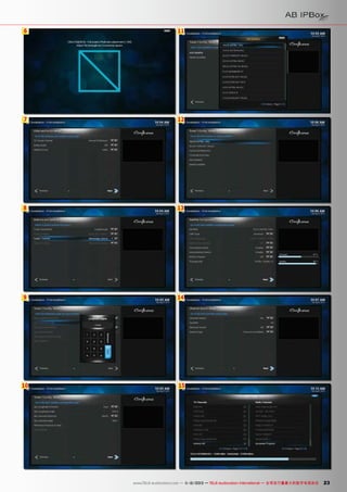 6

11

7

12

8

13

9

14

10

15

www.TELE-audiovision.com — 1
1-12/2013 — TELE-audiovision International — 全球发行量最大的数字电视杂志

23

 